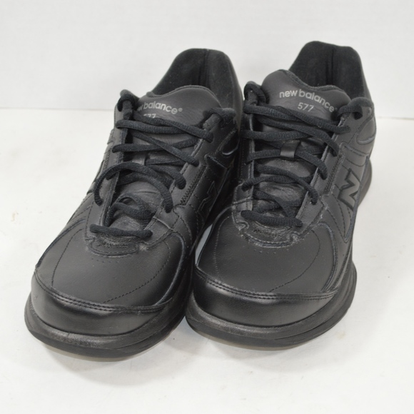 new balance 577 black leather
